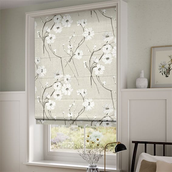 Floris Ashen White Roman Blind | Blinds Online™