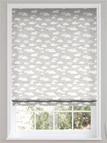 Fluffy Clouds Grey Roman Blind thumbnail image