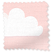 Fluffy Clouds Blockout Pink Roller Blind swatch image