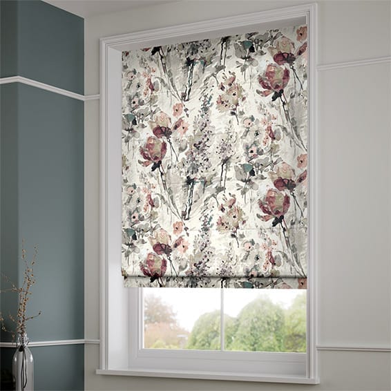 Foxglove Linen Rose Blush Roman Blind | Blinds Online™