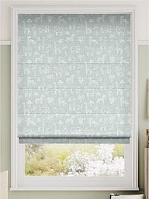 Funky Jungle Mini Duck Egg Roman Blind thumbnail image