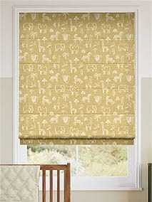 Funky Jungle Mini Straw Roman Blind thumbnail image