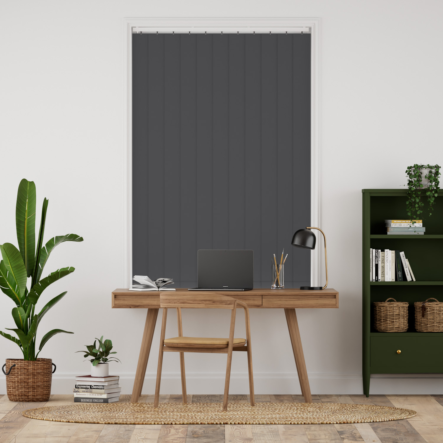 Galaxy Blockout Iron Ore Vertical Blind