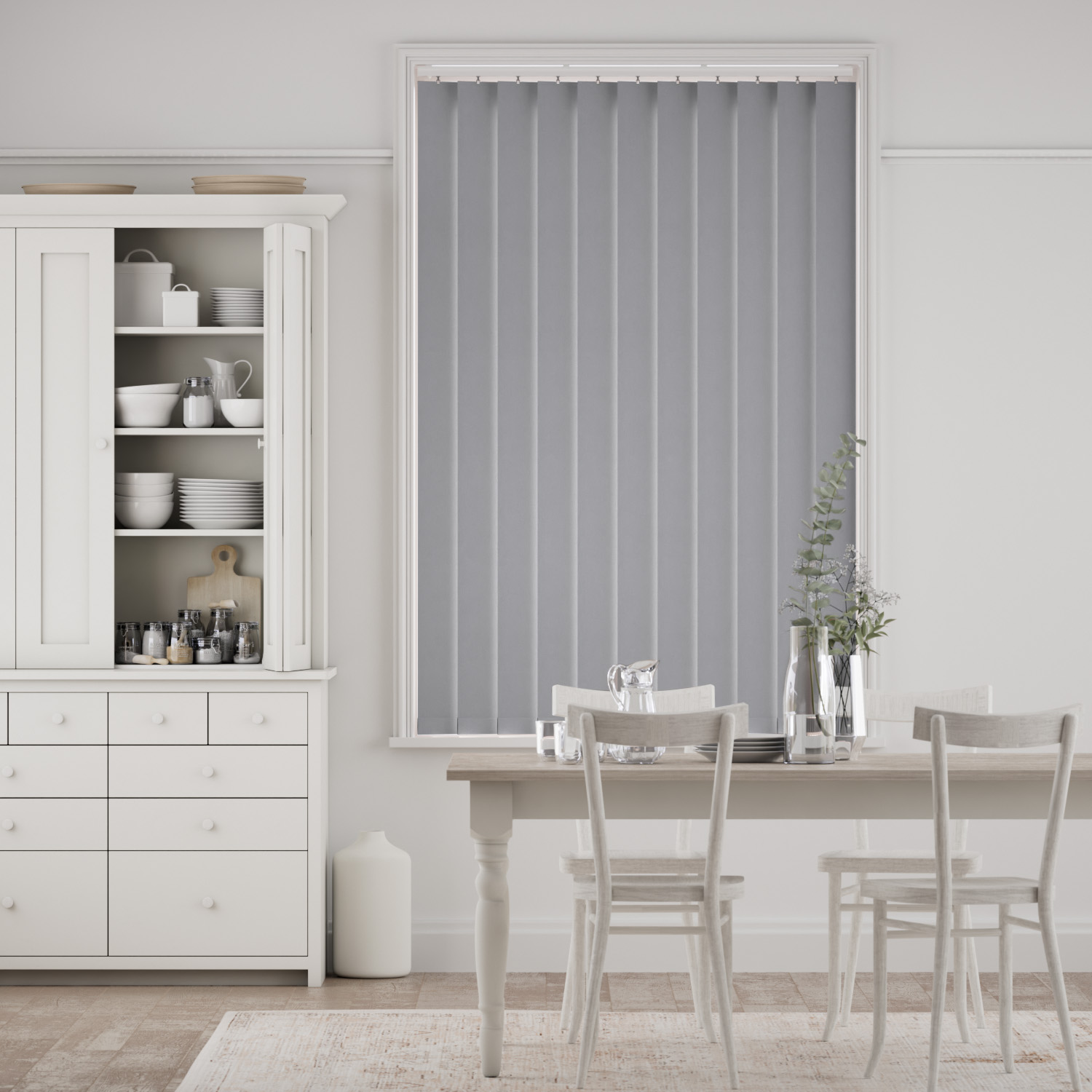 Galaxy Blockout Nickel Vertical Blind