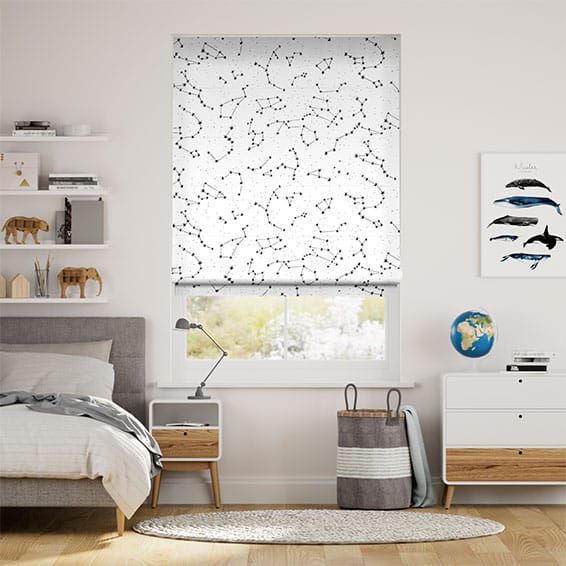 Galaxy Sky Monochromatic Roman Blind