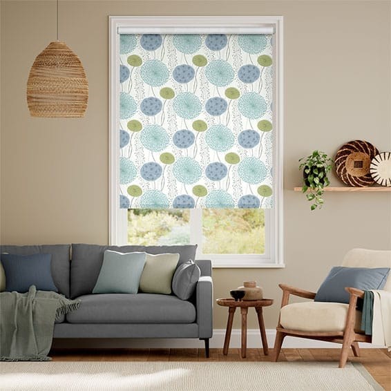 Gardenia Inky Blue Roller Blind