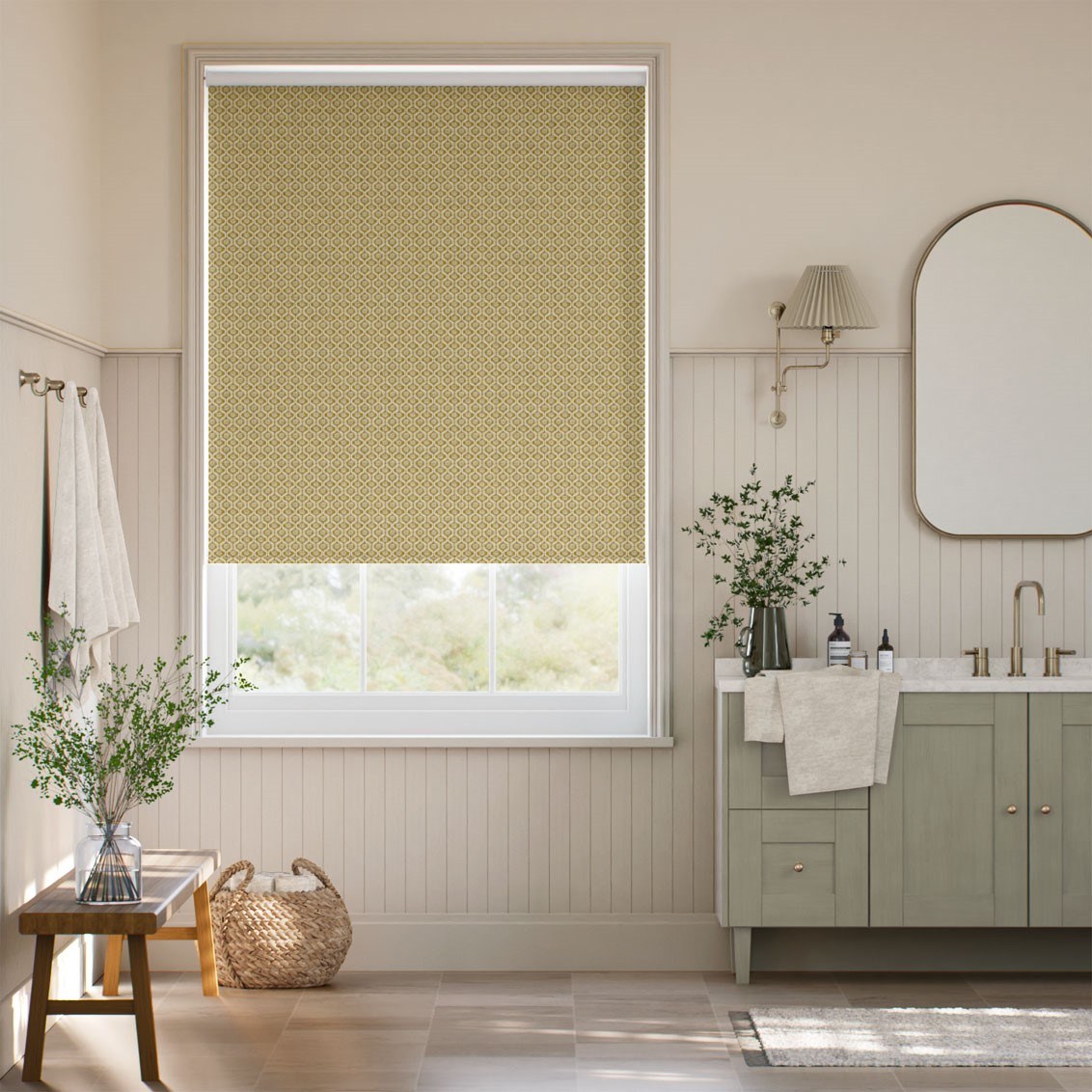 Giverny Honey Roller Blind
