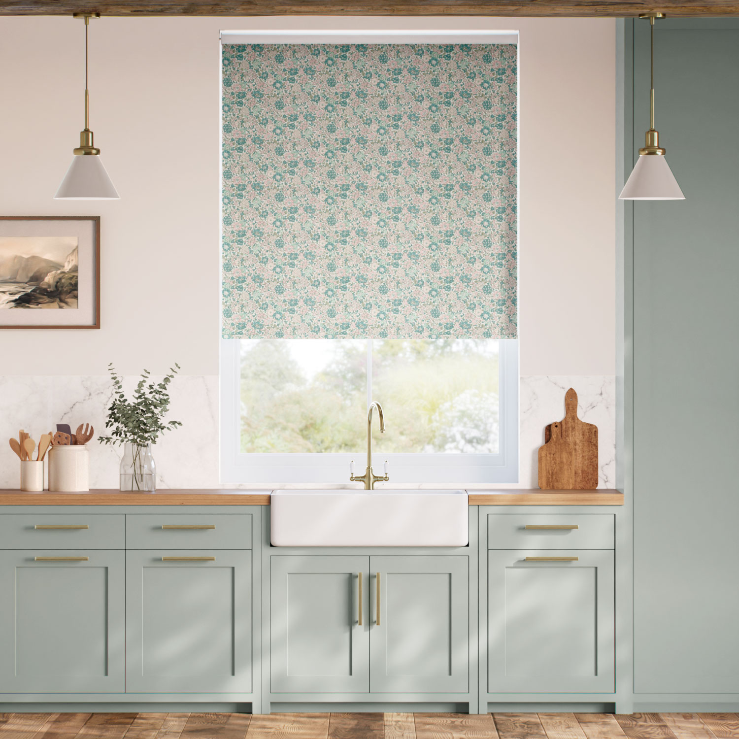 Glen Lyon Basil Roller Blind