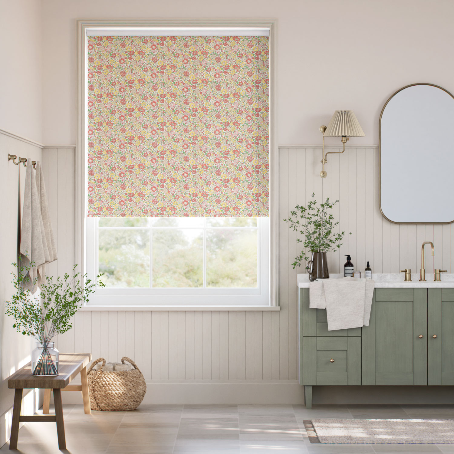 Glen Lyon Rhubarb Roller Blind