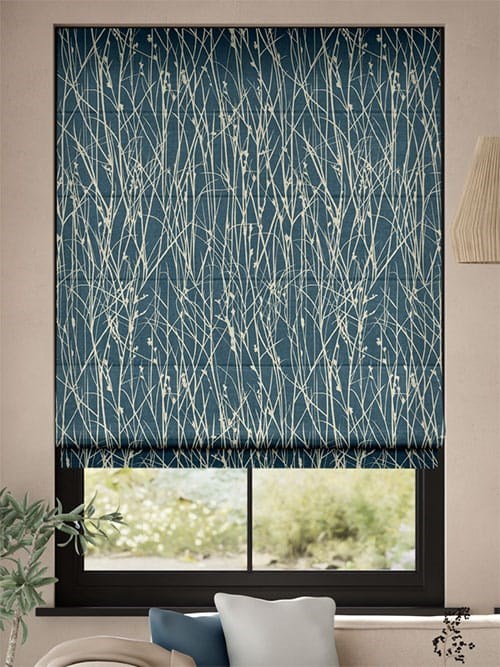 Grasses Blue Roman Blind thumbnail image