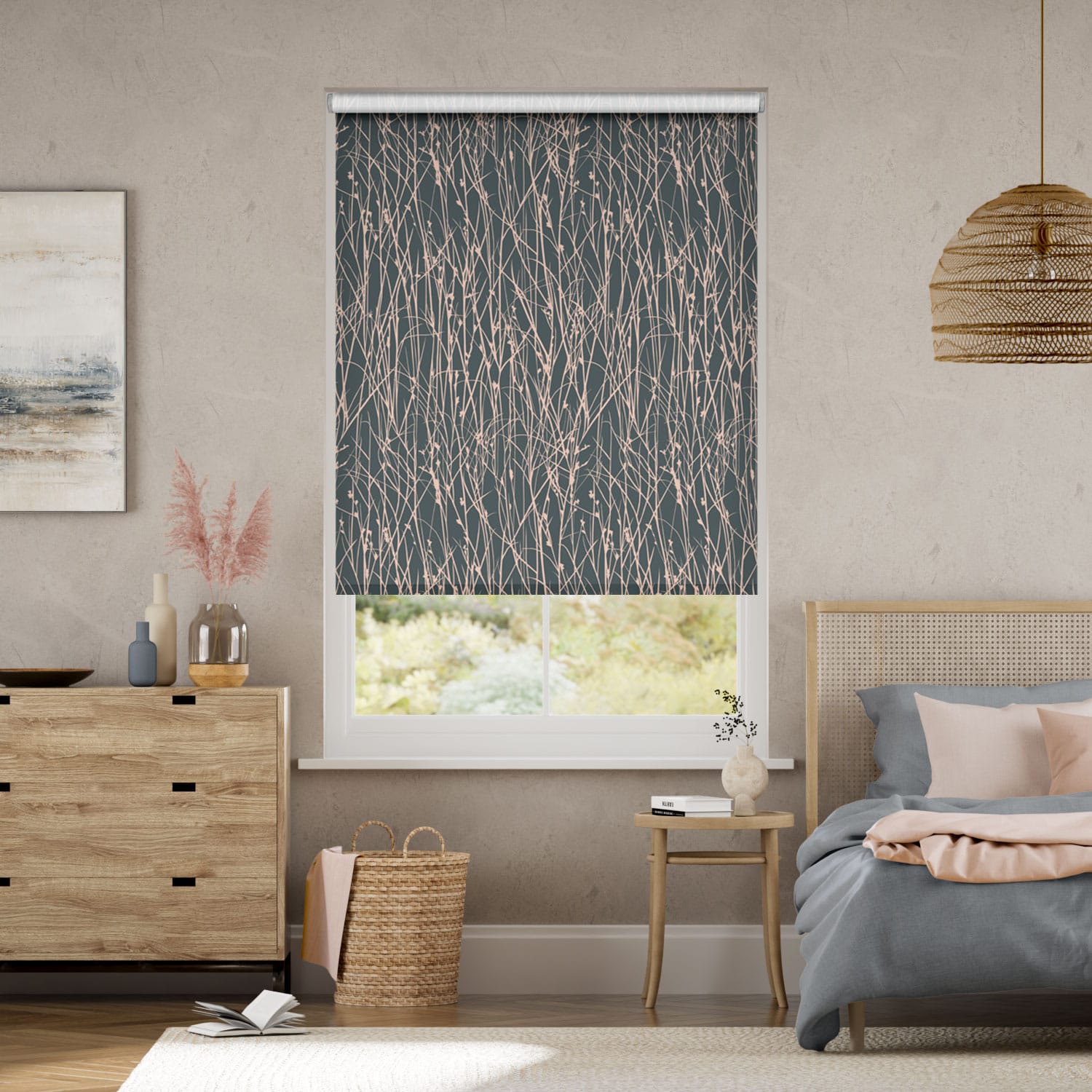 Grasses Dusk Roller Blind