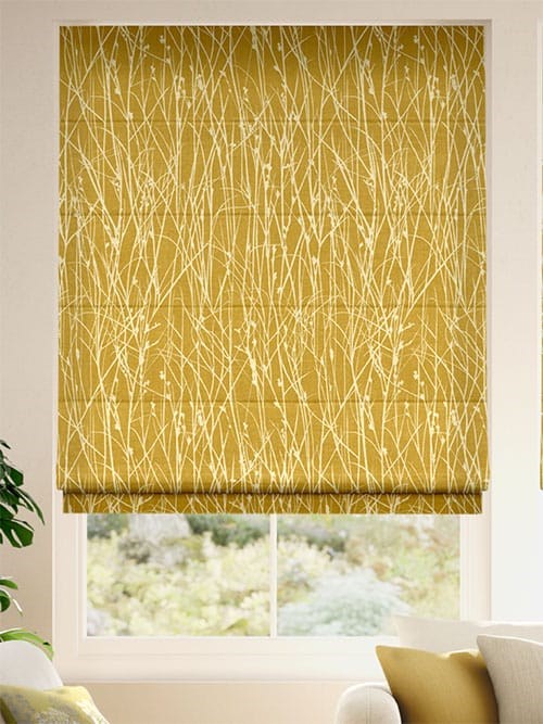 Grasses Mustard Roman Blind thumbnail image