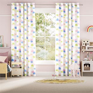 Happy Clouds Summer Brights Curtains thumbnail image