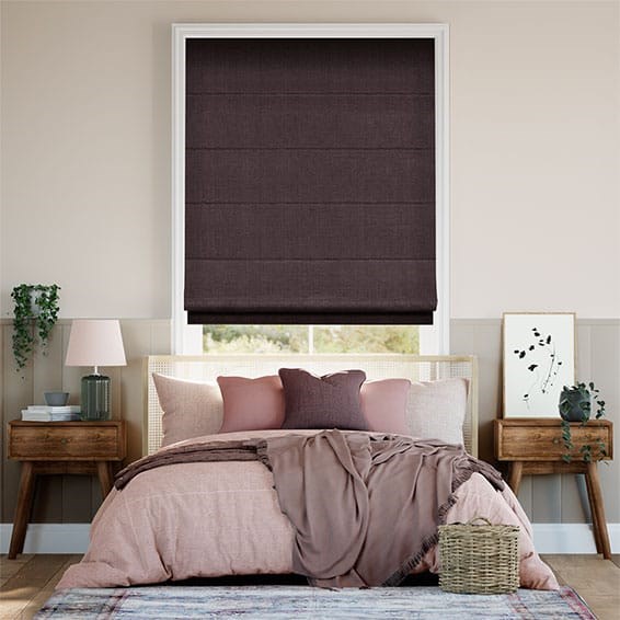 Harrow Damson  Roman Blind