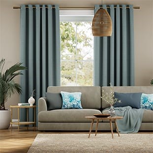 Harrow Lagoon Blue Curtains thumbnail image