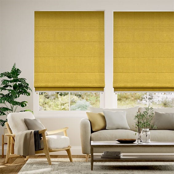 Harrow Mimosa Gold & Mustard  Roman Blind