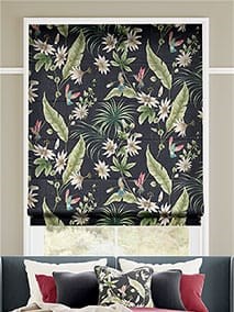 Hummingbird Charcoal Roman Blind thumbnail image