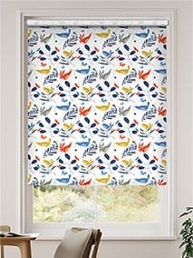 Hygge Birds Nordic Blue Roller Blind thumbnail image