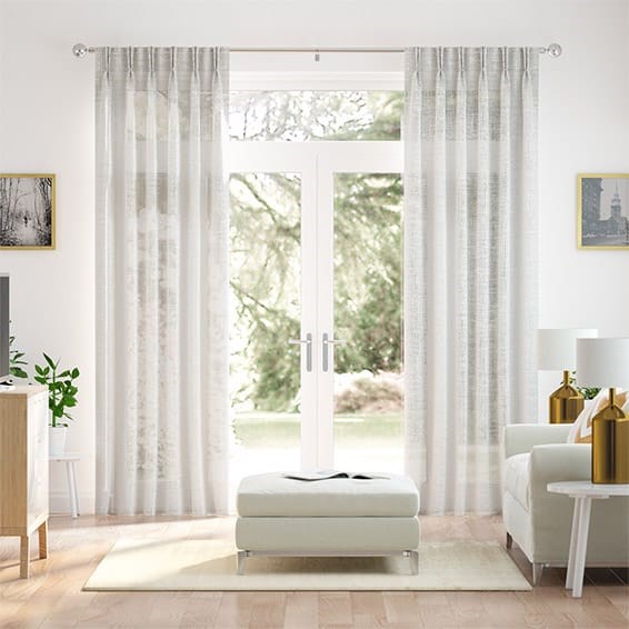 Ionian Sheer Cloud White Curtains