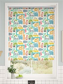 Jungle Jiggle Blockout Funky Brights Roller Blind thumbnail image