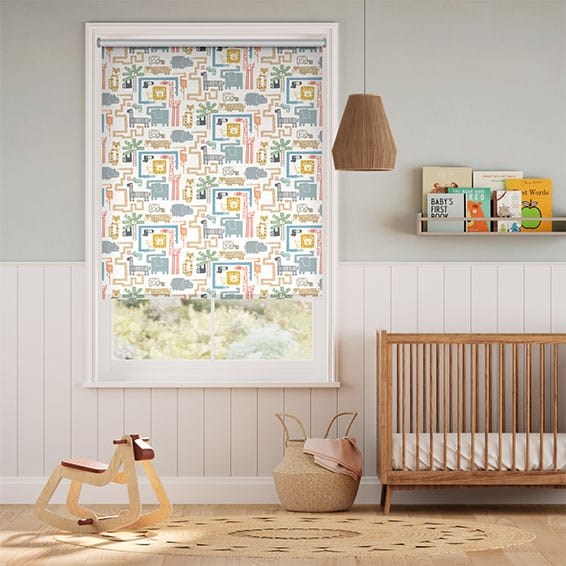 Jungle Jiggle Blockout Sorbet Roller Blind