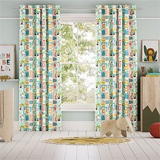 Jungle Jiggle Funky Brights Curtains thumbnail image