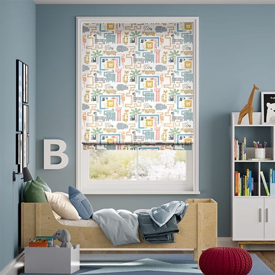Jungle Jiggle Sorbet Roman Blind