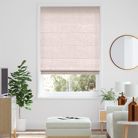 Kirkland Soft Pink Roman Blind