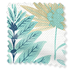 Layered Leaves Lagoon Curtains swatch image