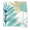 Layered Leaves Lagoon Roman Blind swatch image