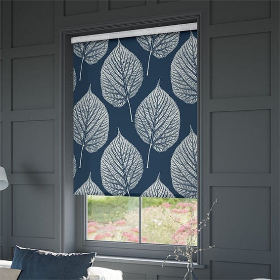 Leaf Indigo Roller Blind | Blinds Online™