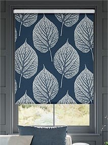 Leaf Indigo Roller Blind thumbnail image