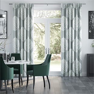 Leaf Pewter  Curtains thumbnail image