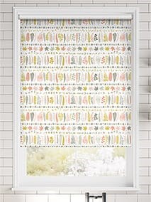 Leaf Stripe Soft Coral Roller Blind thumbnail image