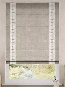 Linen Hopsack & Chatsworth Ivory Roman Blind thumbnail image