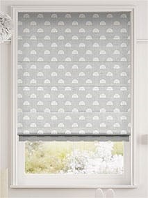 Little Arches Misty Blue Roman Blind thumbnail image