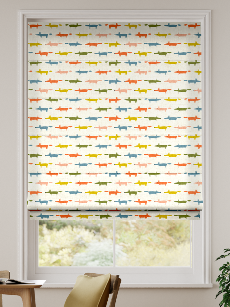 Little Fox Popsicle Birthday Roman Blind thumbnail image