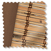 Loreto Walnut & Demerara Roman Blind swatch image