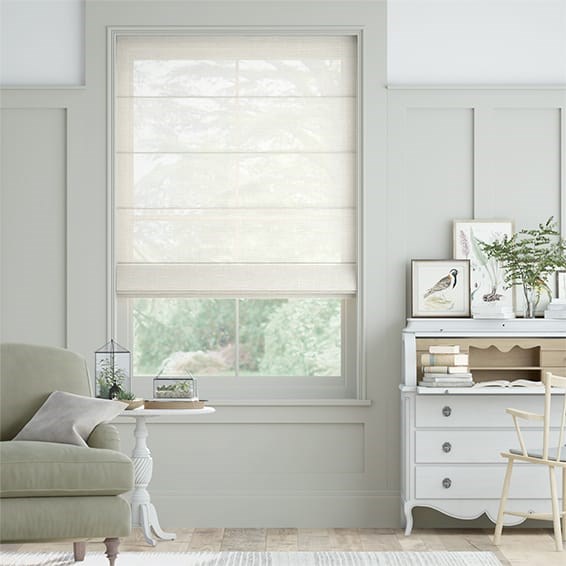 Lucent Sheer Ivory Roman Blind