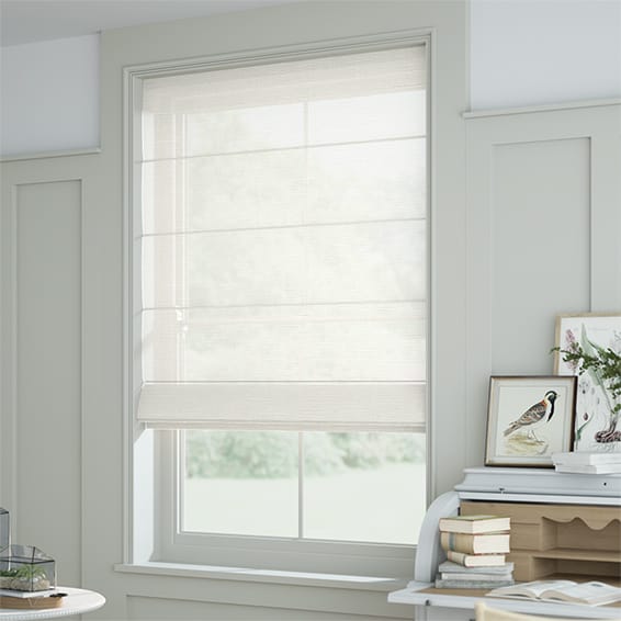 Lucent Sheer Ivory Roman Blind | Blinds Online™