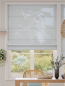 Lumiere Unlined Laurel Ice Blue Roman Blind thumbnail image