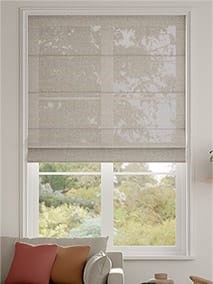 Lumiere Unlined Laurel Linen Roman Blind thumbnail image