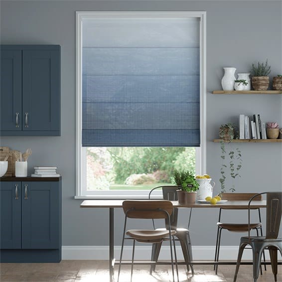 Ombre Midnight Roman Blind