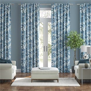 Madelyn Linen Bluebird Curtains thumbnail image