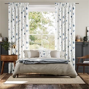 Magnolia Trail China Blue Curtains thumbnail image