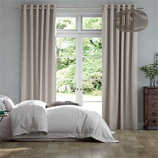 Malvern Woven Grey Curtains thumbnail image