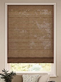 Manila Cedar & Demerara Roman Blind thumbnail image