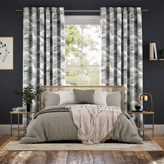 Marbled Ash Grey Curtains