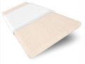 Metropolitan Almond & White Wooden Blind swatch image