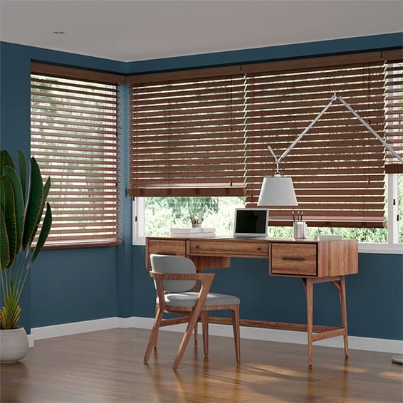 Metropolitan Chestnut Wooden Blind - 50mm Slat